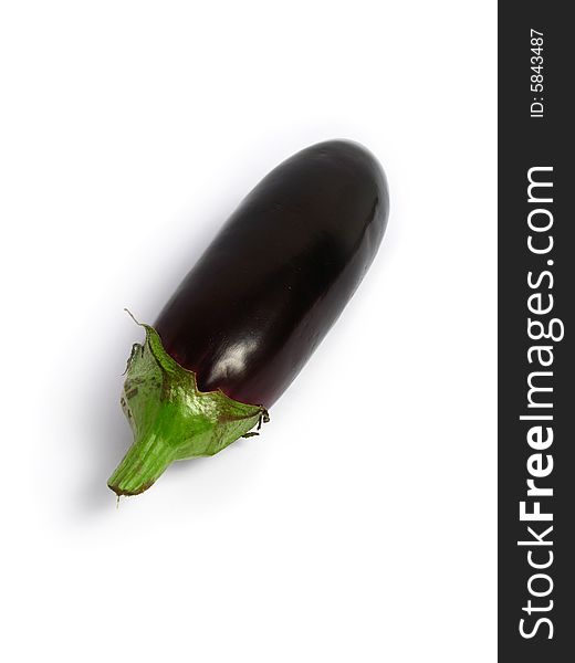 Eggplant alone on white background. Eggplant alone on white background