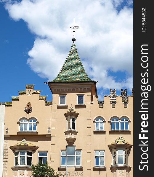 The municipality building of Bressanone. The municipality building of Bressanone