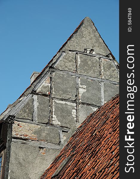 Old building and a blue sky