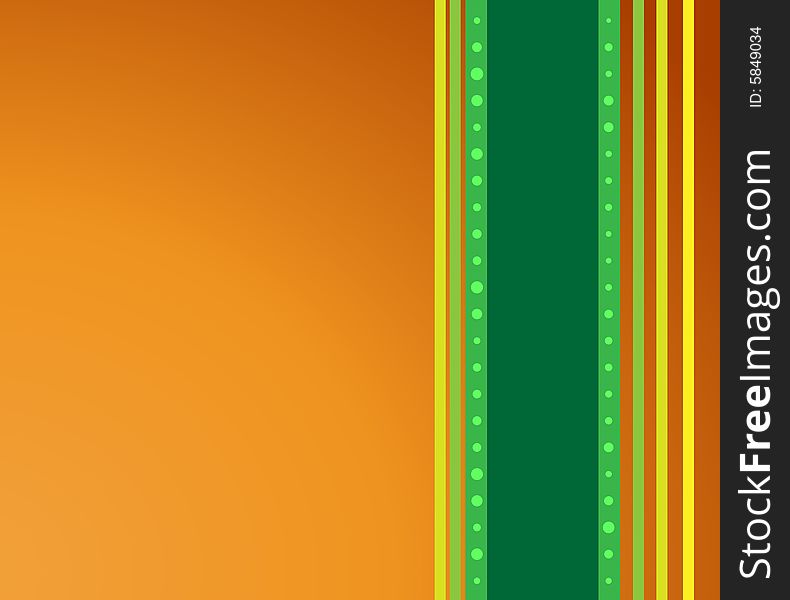 Orange and green background, vector illustration. Orange and green background, vector illustration