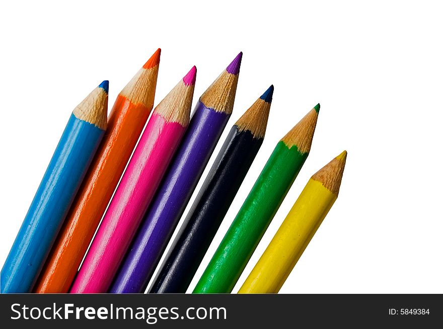 Set of color pencils