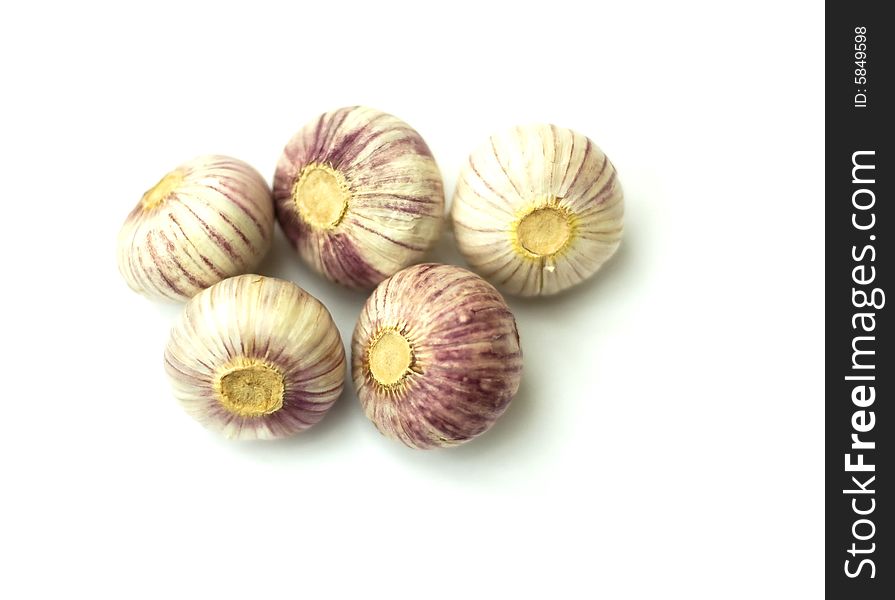 Garlic Isolated On White