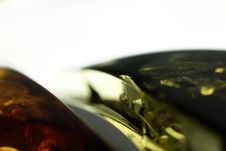 Amber Jewelry Extreme Closeup Stock Photo