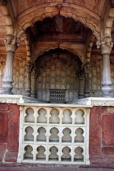 Architectural View Of Red Fort. Royalty Free Stock Photo