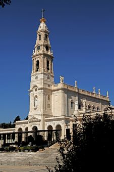 Portugal, Fatima; View Of The Basilica Royalty Free Stock Image Portugal, Fatima; View Of The Basilica Royalty Free Stock Image