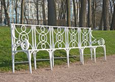White Garden Bench Stock Image White Garden Bench Stock Image
