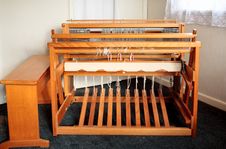 Old Weaving Loom - User S View Royalty Free Stock Photos Old Weaving Loom - User S View Royalty Free Stock Photos