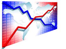 3d Line Charts Royalty Free Stock Photography 3d Line Charts Royalty Free Stock Photography