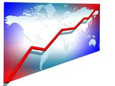 3d Line Chart Stock Photography 3d Line Chart Stock Photography