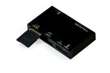 USB Multi Card Reader With Flash Card Royalty Free Stock Photos USB Multi Card Reader With Flash Card Royalty Free Stock Photos