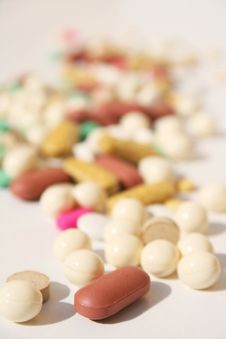 Pile Of Spilled Pills Royalty Free Stock Photo Pile Of Spilled Pills Royalty Free Stock Photo