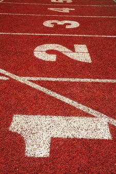 1,2,3 On A Running Track Line Stock Image 1,2,3 On A Running Track Line Stock Image