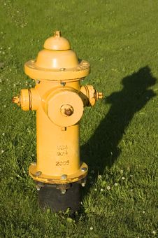 Fire Hydrant In Grass Vertical Stock Images Fire Hydrant In Grass Vertical Stock Images
