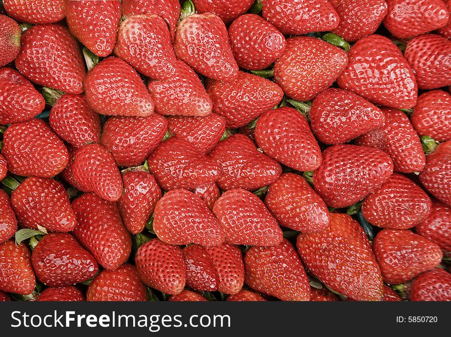Bright Red Strawberries