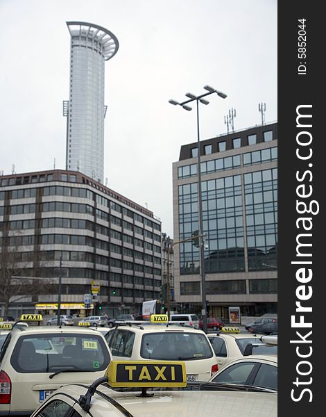 Some taxi in Frankfurt, Germany