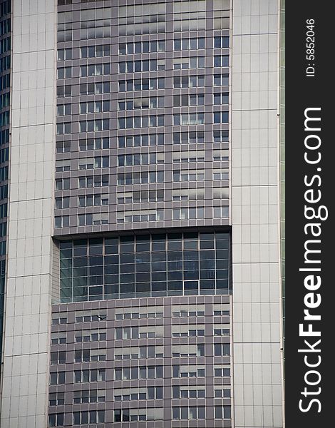 Detail of modern building in Frankfurt