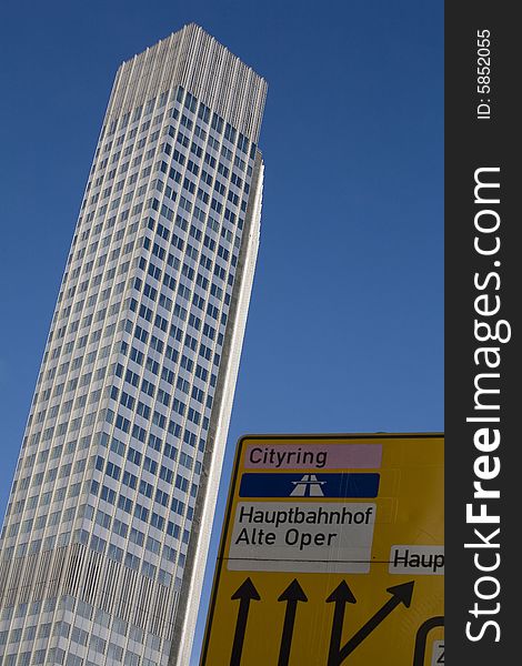 A Skyscrapers in Frankfurt, Germany