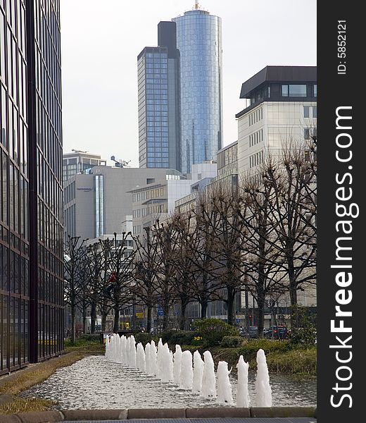 Some Skyscrapers in Frankfurt, Germany