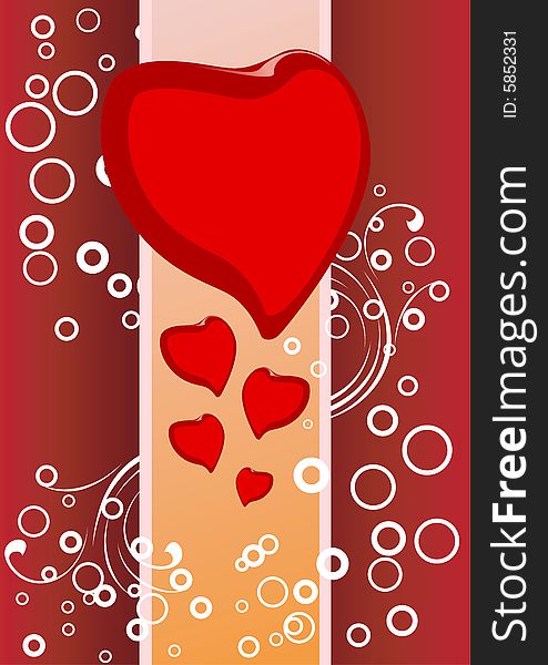 Red heart great for wallpaper and valentines card. Red heart great for wallpaper and valentines card