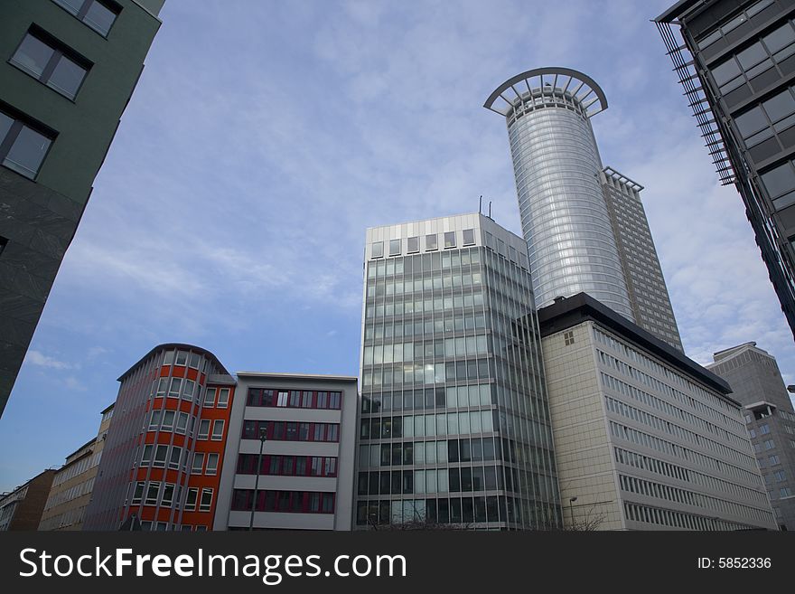 Image of a modern skyscraper in Frankfurt. Image of a modern skyscraper in Frankfurt