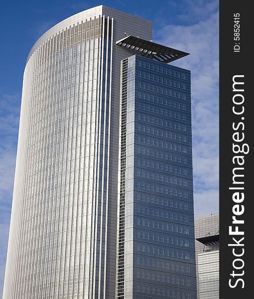 Image of a modern skyscraper in Frankfurt. Image of a modern skyscraper in Frankfurt