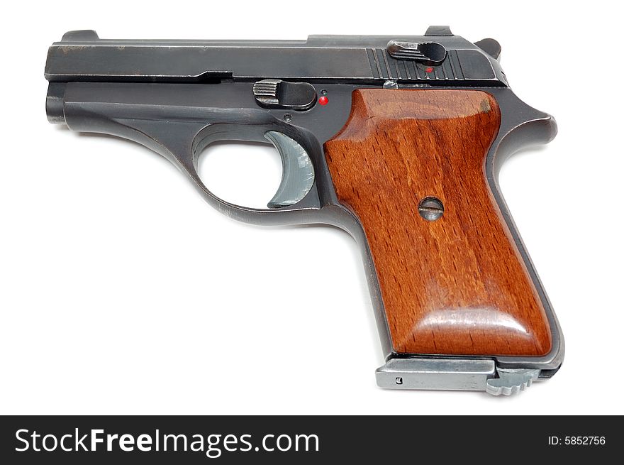 Handgun isolated over a white background