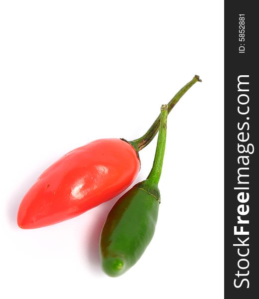 Two Colors Chilies Couple