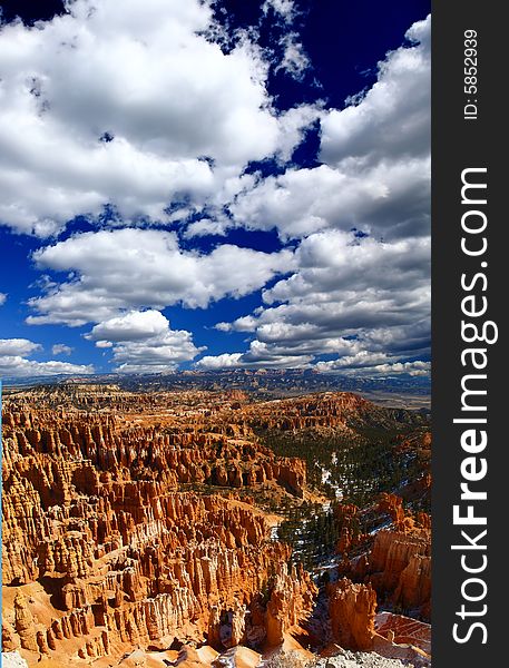 The Bryce Canyon National Park in Utah USA