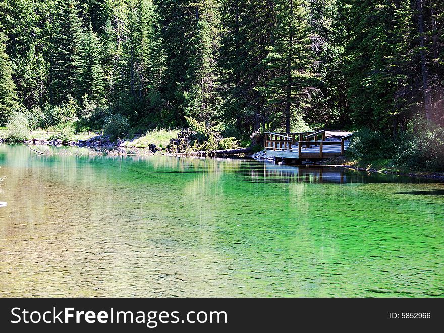 Pond In Kananaskis Area