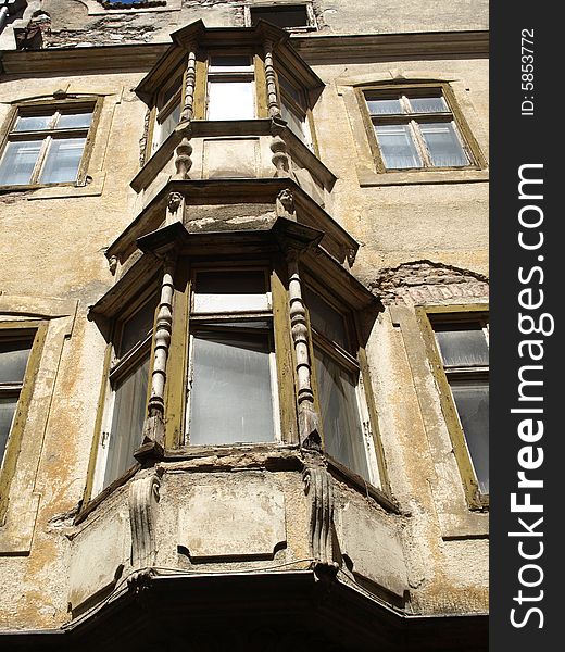 An ancient building facade in Bressanone. An ancient building facade in Bressanone