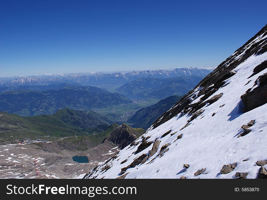 The slopes of the Kitzheinhorn, Austria. The slopes of the Kitzheinhorn, Austria