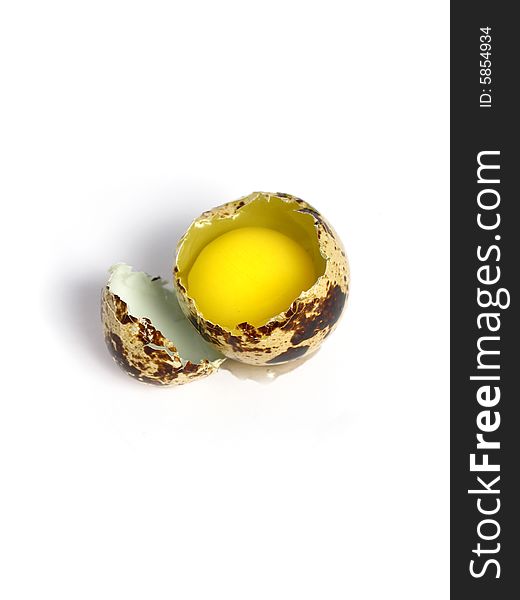 Quail Egg broken