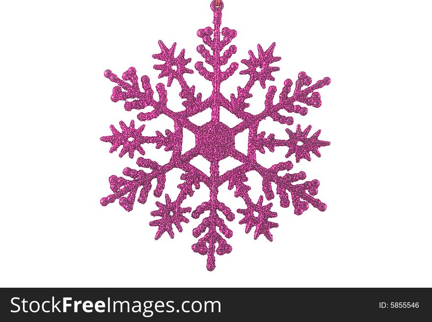 A christmas ornament - seasonal decoration - isolated - close up. A christmas ornament - seasonal decoration - isolated - close up