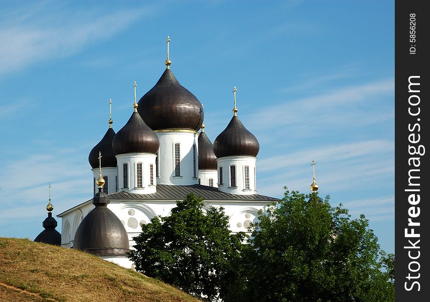 Cupola of the cathedral in Dmitrov s citadel