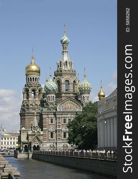 The Church of Resurrection (Savior on Spilled Blood) at the St. Petersburg, Russia