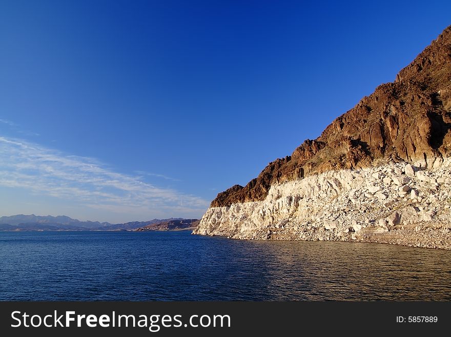 Landscape shot of Lake Mead