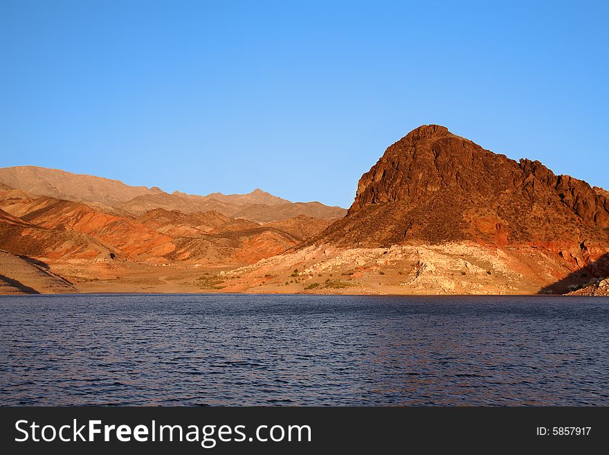 Landscape shot of Lake Mead