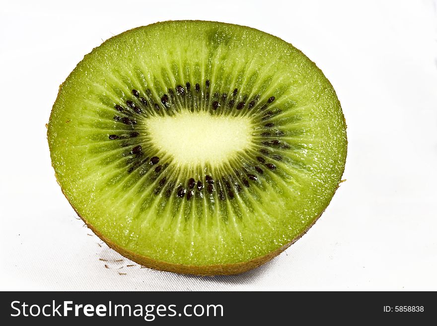Close up photo of a fresh kiwi fruit