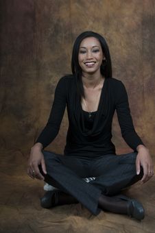 Simone Sitting Smiling Royalty Free Stock Photos Simone Sitting Smiling Royalty Free Stock Photos
