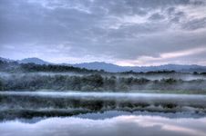 Lake In The Early Morning Stock Photography