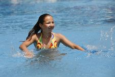 Girl - Teenager At Water-pool Stock Photography Girl - Teenager At Water-pool Stock Photography