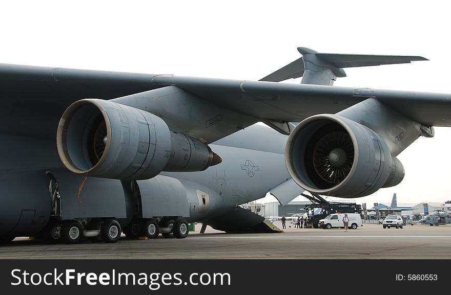 Beautiful photo of a military airplane. Beautiful photo of a military airplane