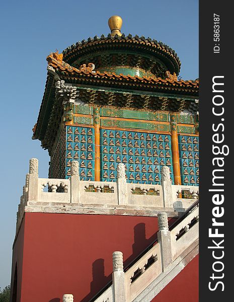 Chinese pavilion in Beihai park, Beijing. Chinese pavilion in Beihai park, Beijing