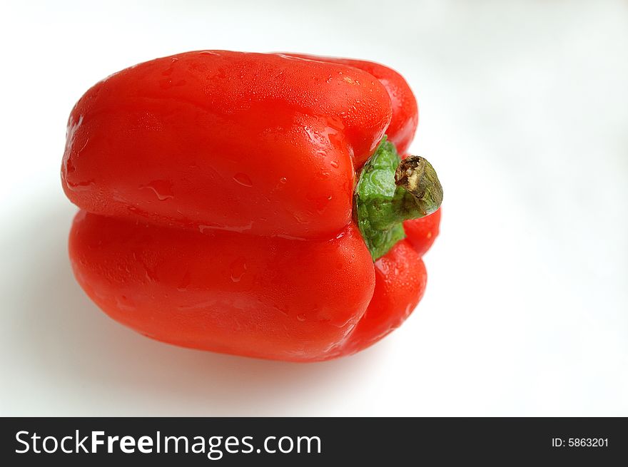 Close up of red pepper.