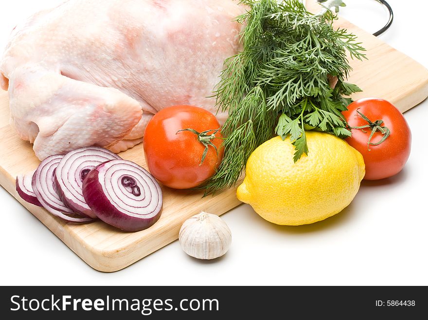 Fresh Chicken With Vegetables