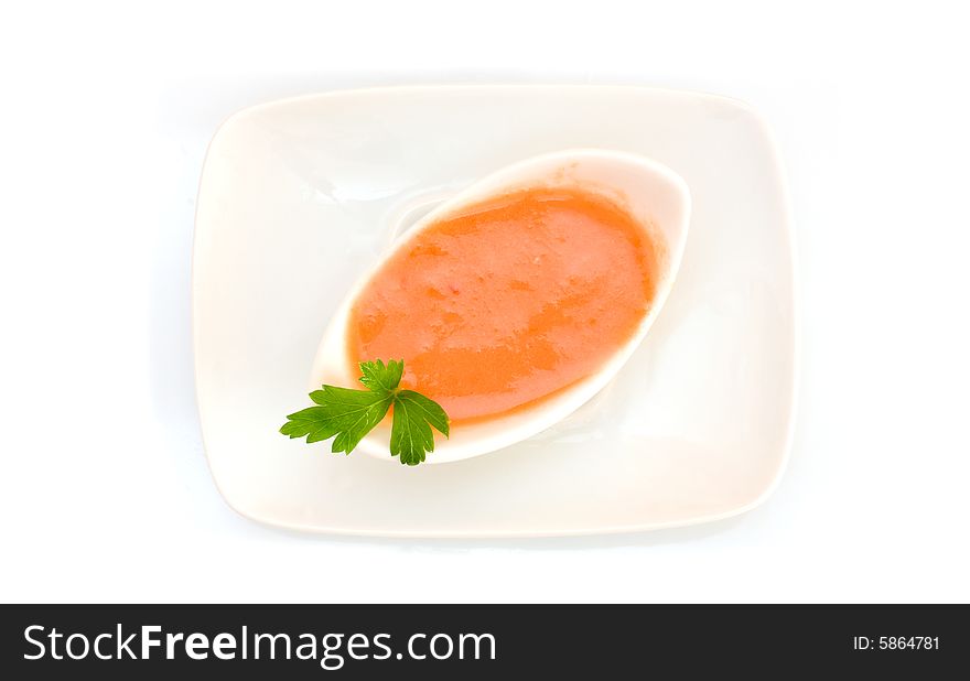 Gazpacho is cold soup typical Spanish cream that is popular in warmer areas and during the summer. Gazpacho is cold soup typical Spanish cream that is popular in warmer areas and during the summer