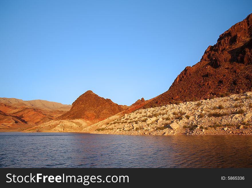 Landscape shot of Lake Mead