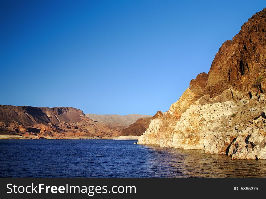 Landscape shot of Lake Mead