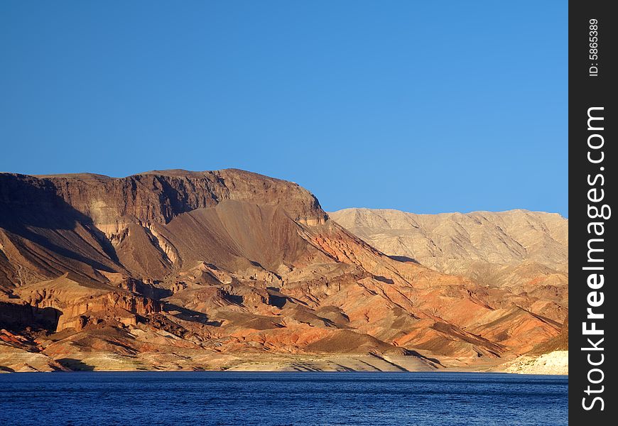 Landscape shot of Lake Mead