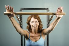 Free Woman Doing A Strength Workout Stock Image - 5872071